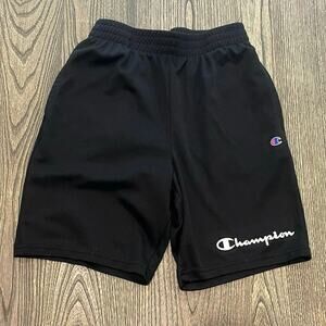 Champion Youth Boys Athleticwear Shorts Elastic Waist Pull-On Black Size 10/12